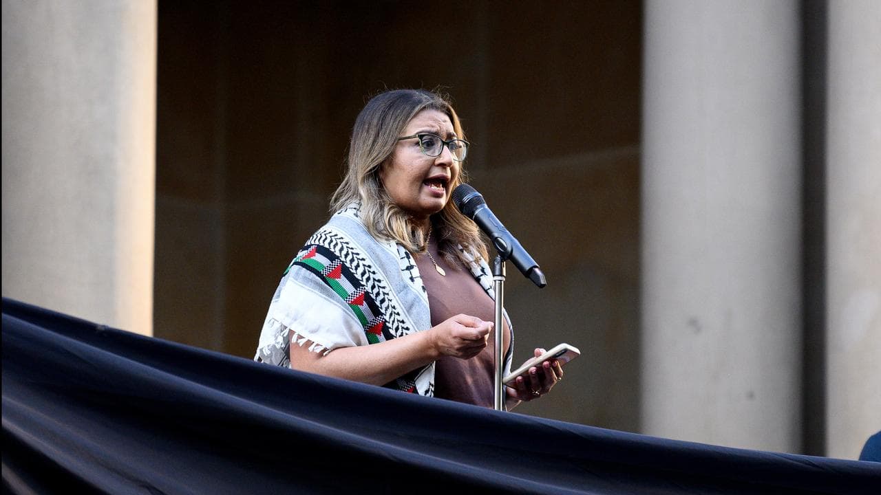 Mehreen Faruqi at Sydney rally