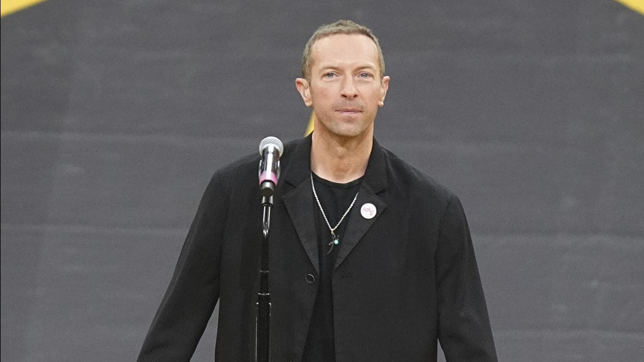 Chris Martin at the opening ceremony of the Invictus Games, Vancouver