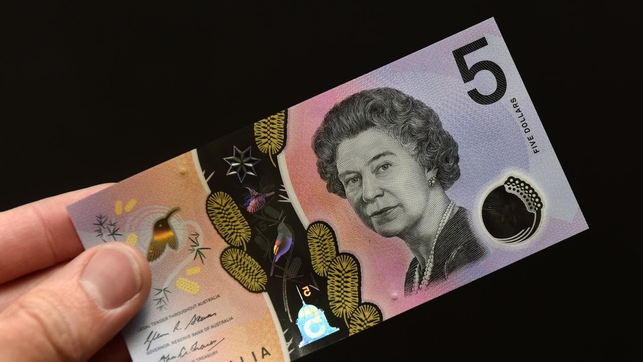 A five dollar banknote (file image)