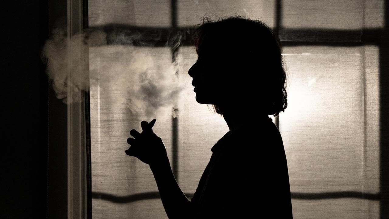 A person vaping (file image)
