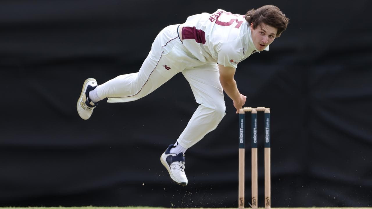 Queensland bowler Tom Straker.