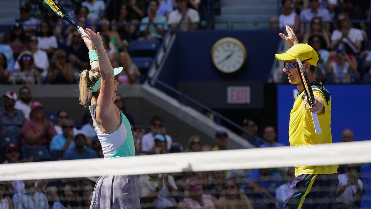 Storm Hunter (then Sanders) and John Peers