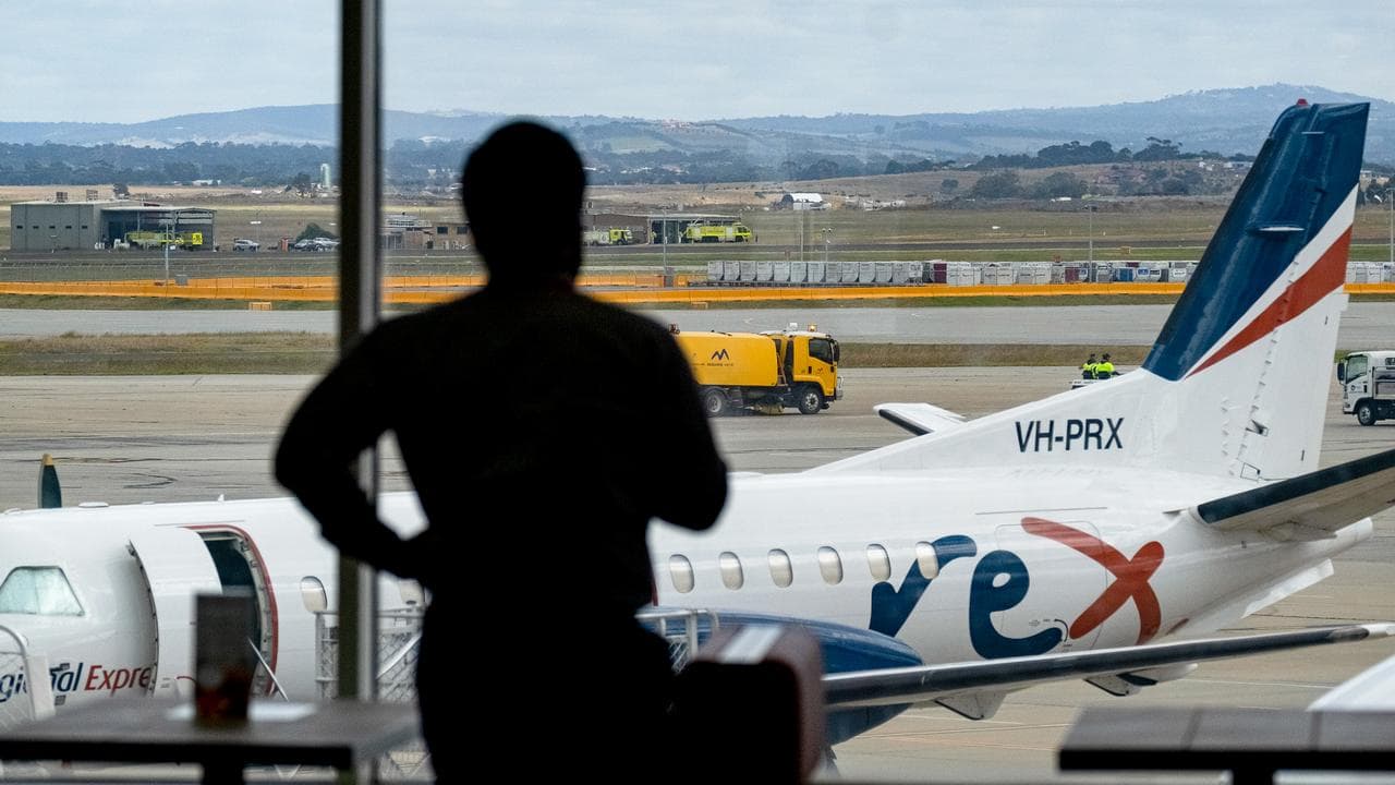 A Rex Airlines plane is seen at Tullamarine Airport (file image)