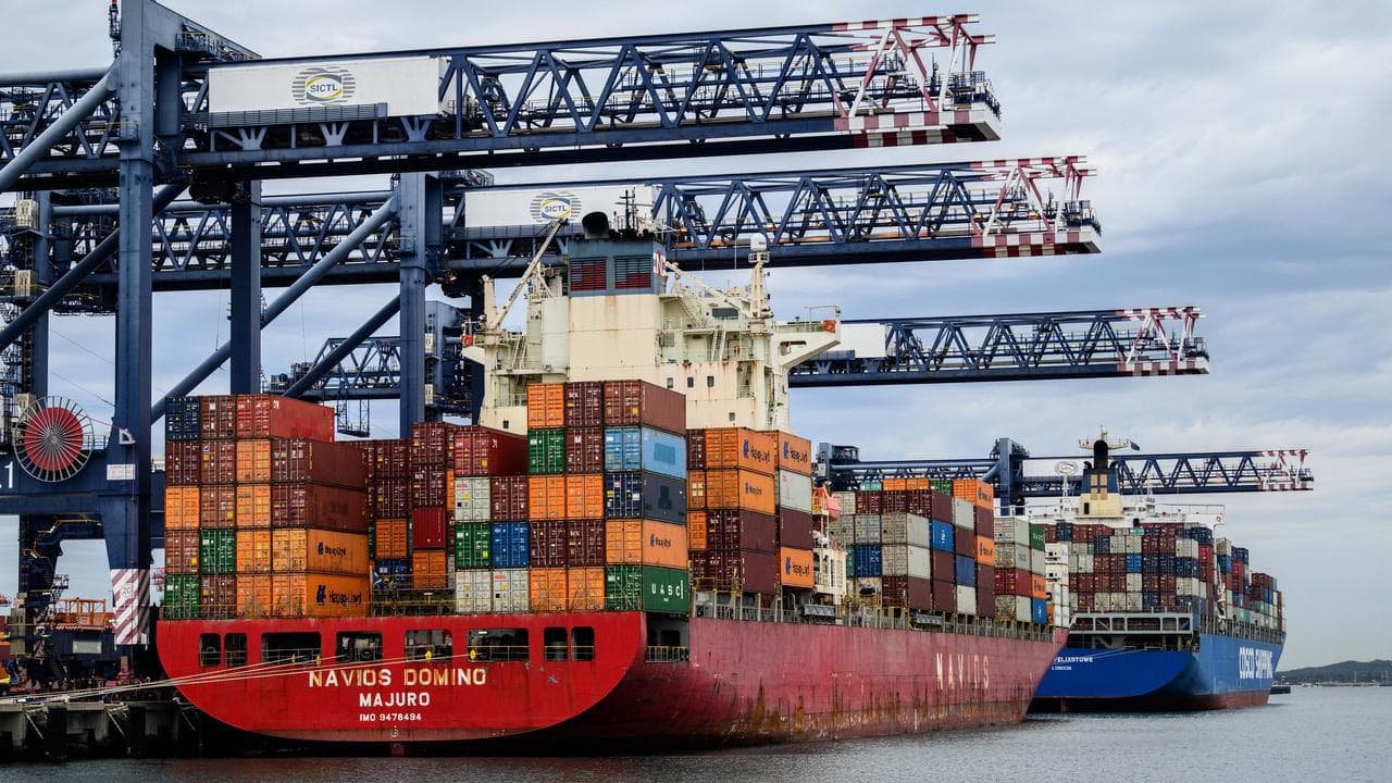 Shipping containers (file image)