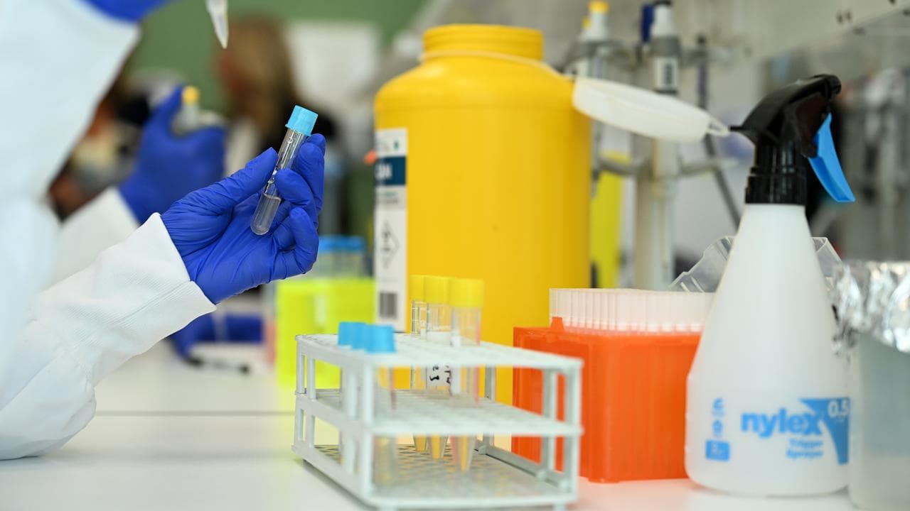 A scientist at a cancer centre.