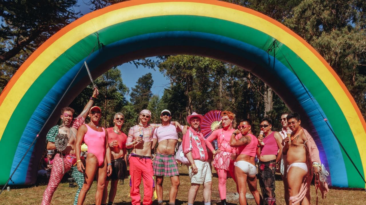 The Gaytimes camping festival in Gembrook, Victoria.