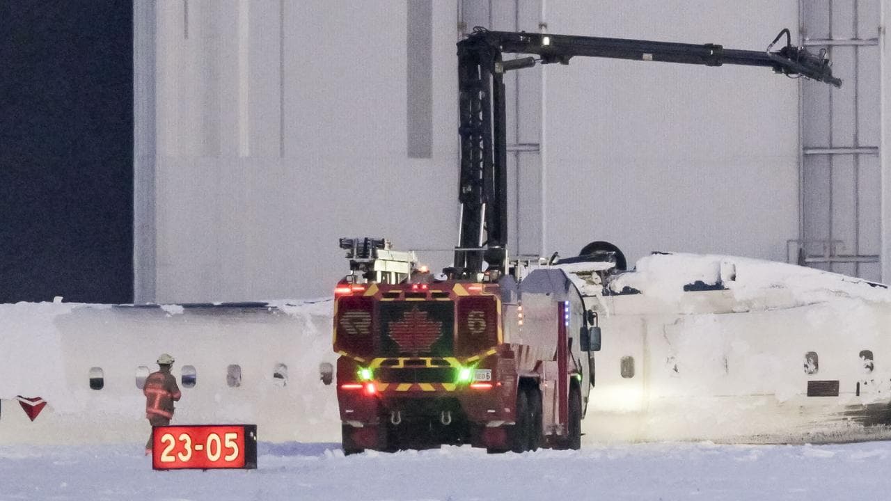 A Delta Air Lines plane crashed at Toronto's international airport