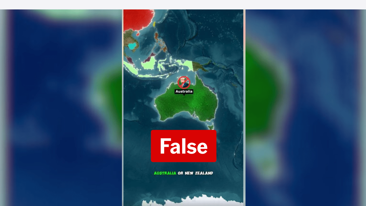 Screenshot of a Facebook post making false claims about Donald Trump.