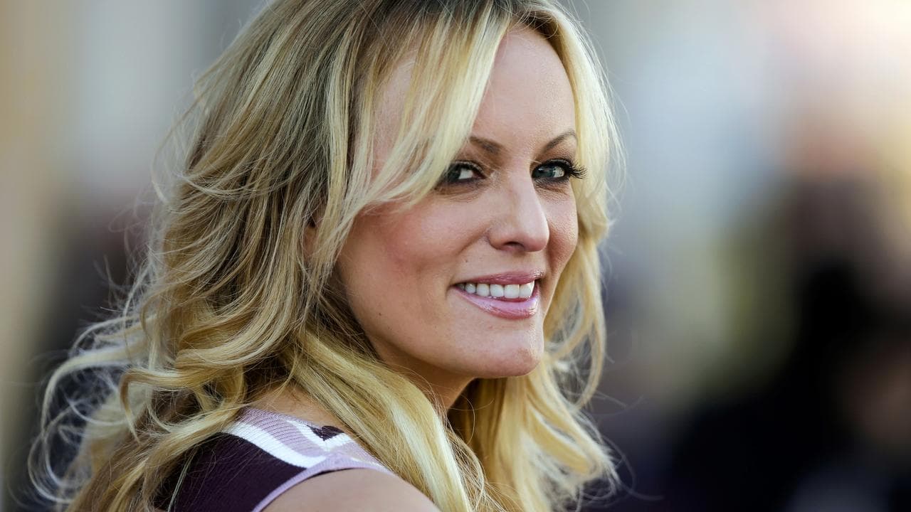 Stormy Daniels at an adult entertainment fair in Berlin.