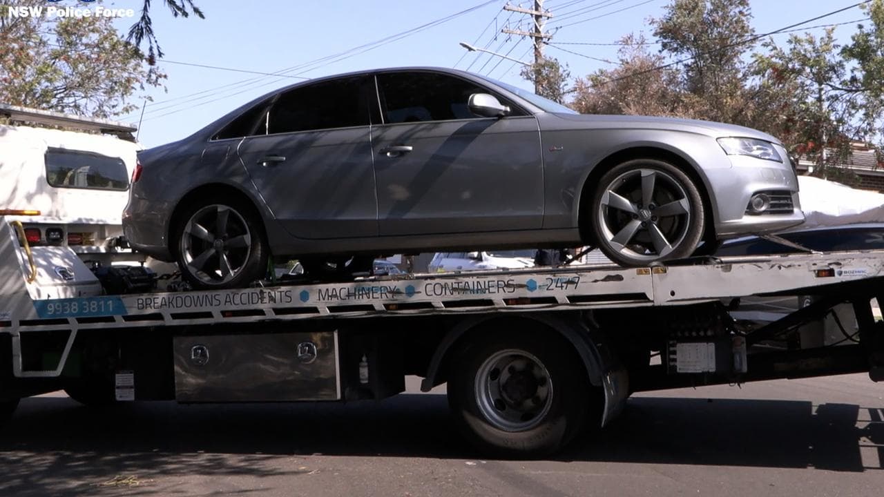 NSW Police seizing an Audi A4 (file image)