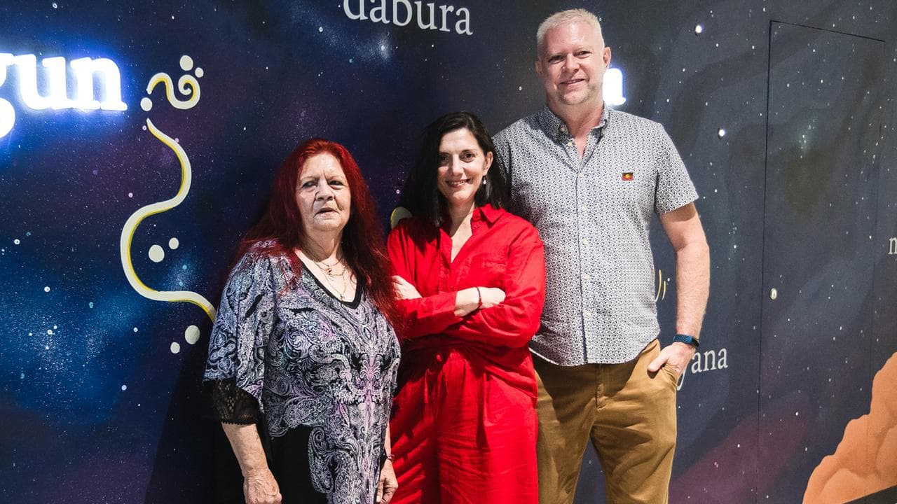 Glenys Collard, Celeste Louro and Ben Hutchison