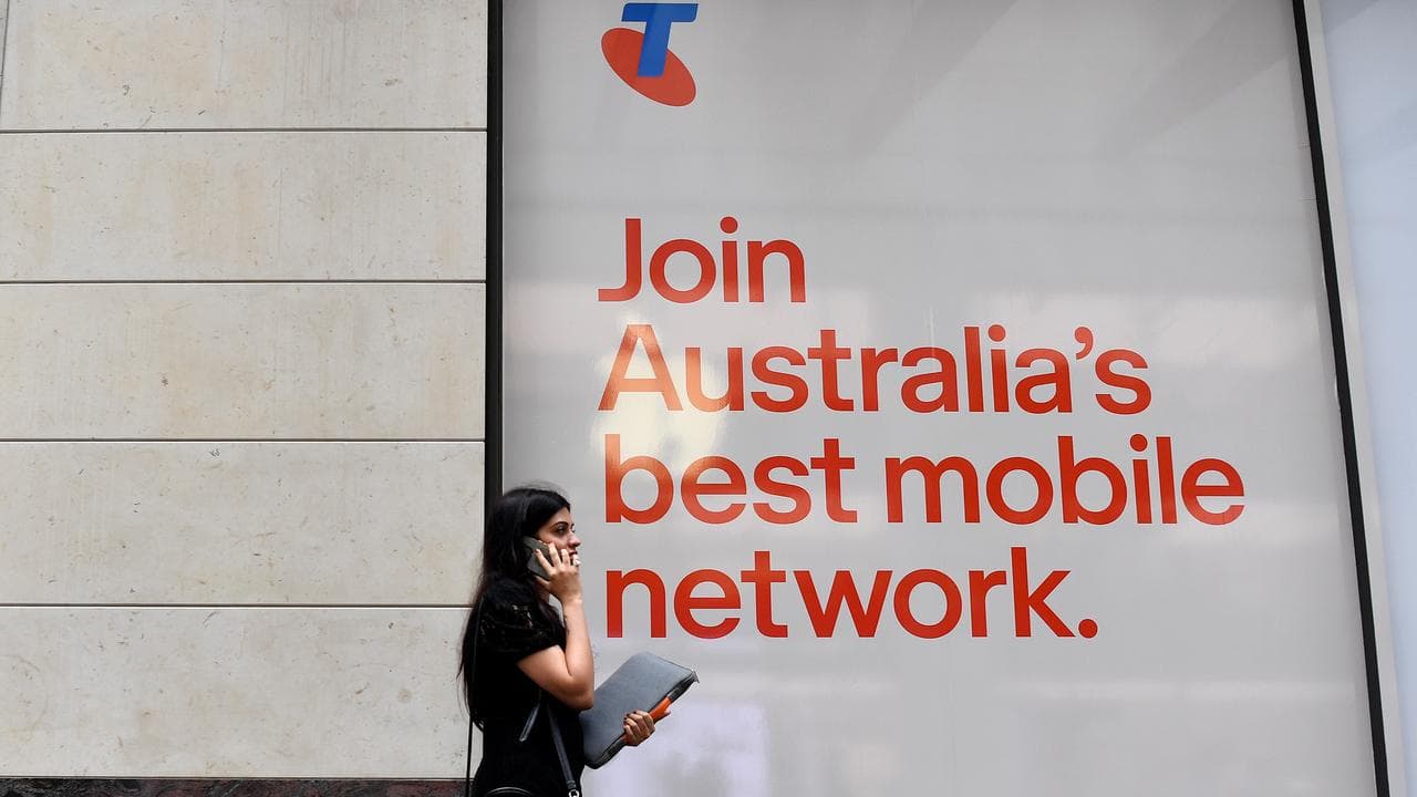 General view of a Telstra store