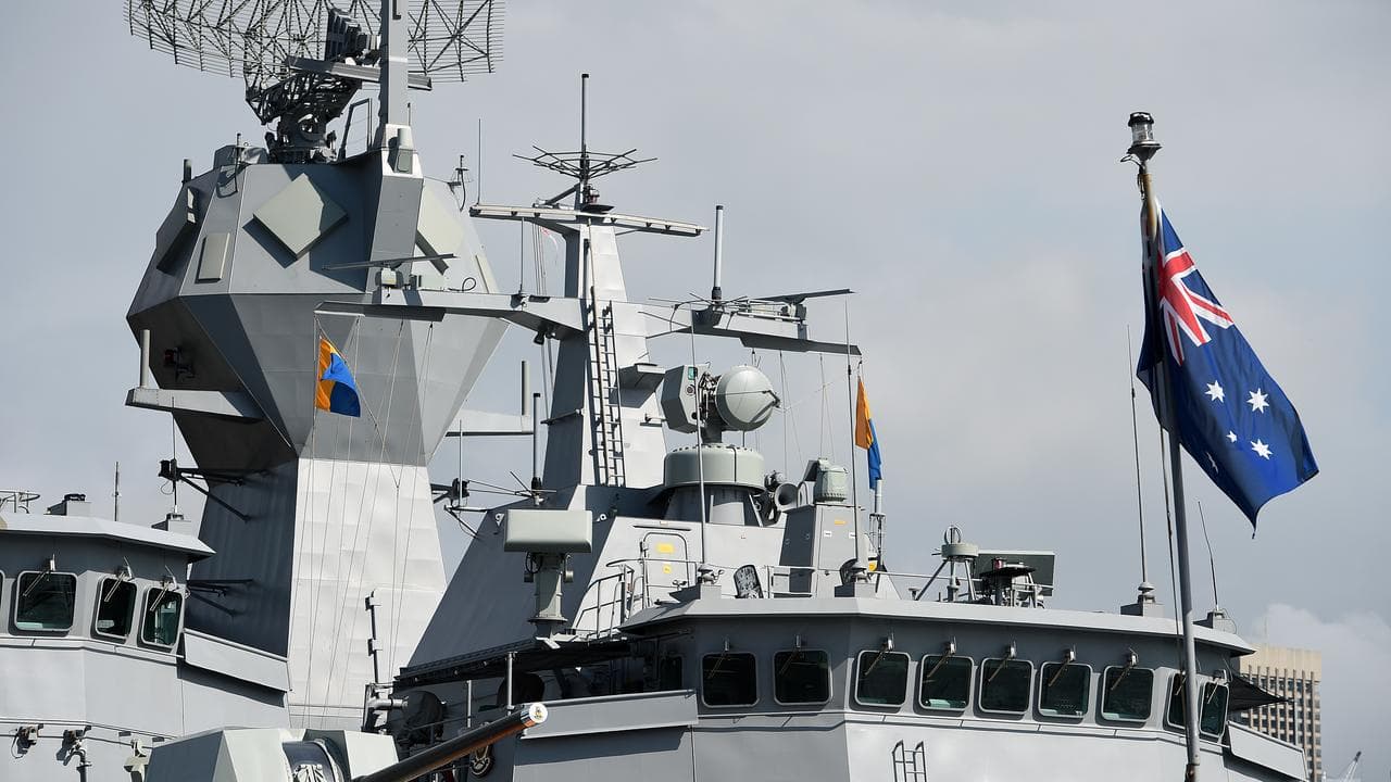 A Royal Australian Navy Anzac class frigate (file image)