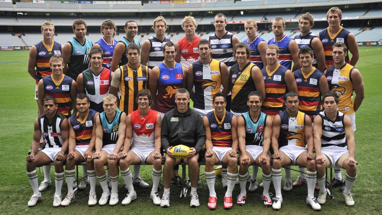 2008 AFL Dream Team photo.