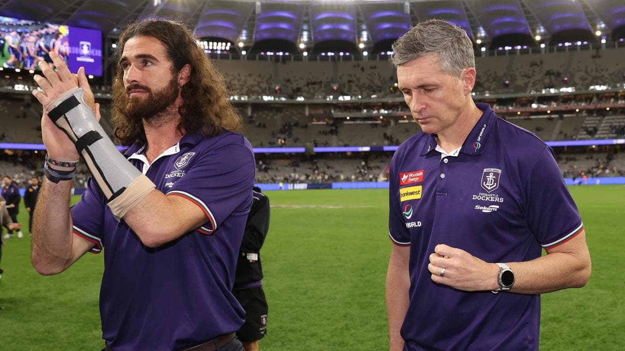 (L-R) Alex Pearce and Justin Longmuir.