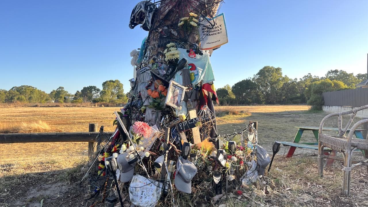 A memorial to teenager Cassius Turvey (file)