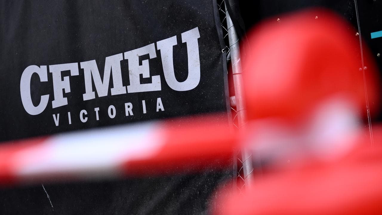 CFMEU signage (file image)