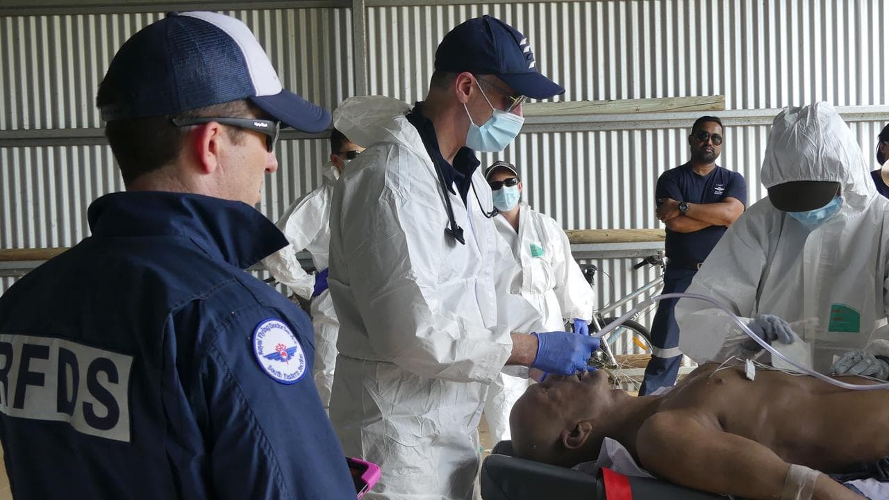 Medicos take part in farm emergency simulations