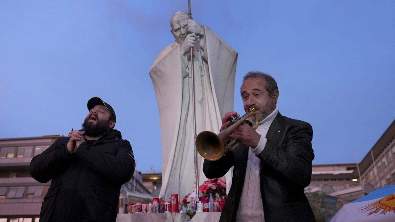 Trumpeter Felice Carella and singer Davide Capuano