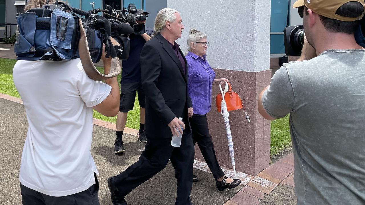 Toyah Cordingley's father, Troy, leaving Court.