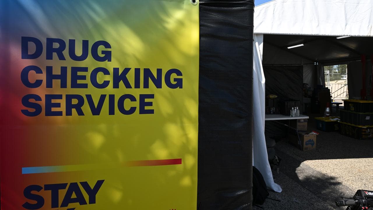 Drug checking tent