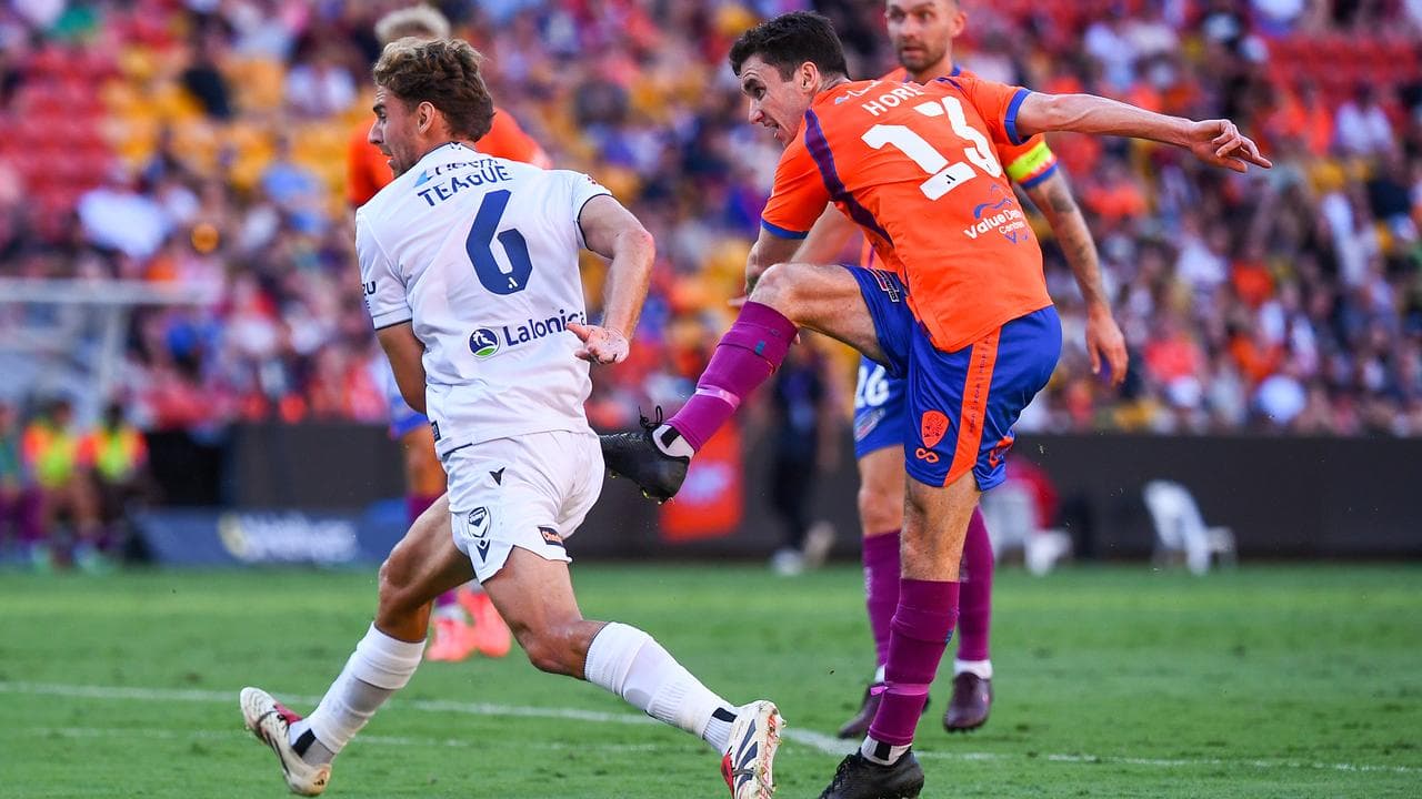 Henry Hore (right) opened the scoring for Brisbane
