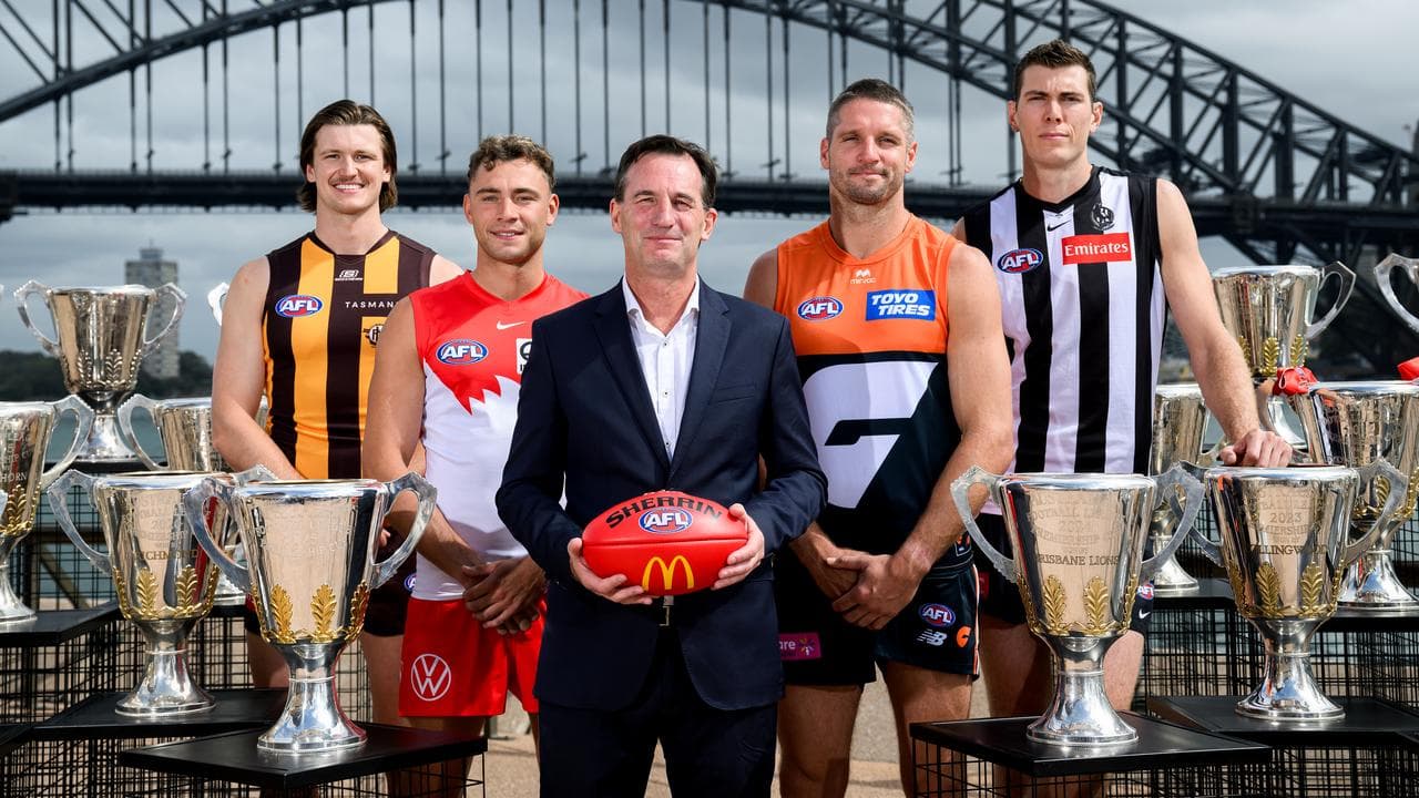 Mitch Lewis, Will Hayward, Andrew Dillon, Jesse Hogan and Mason Cox.