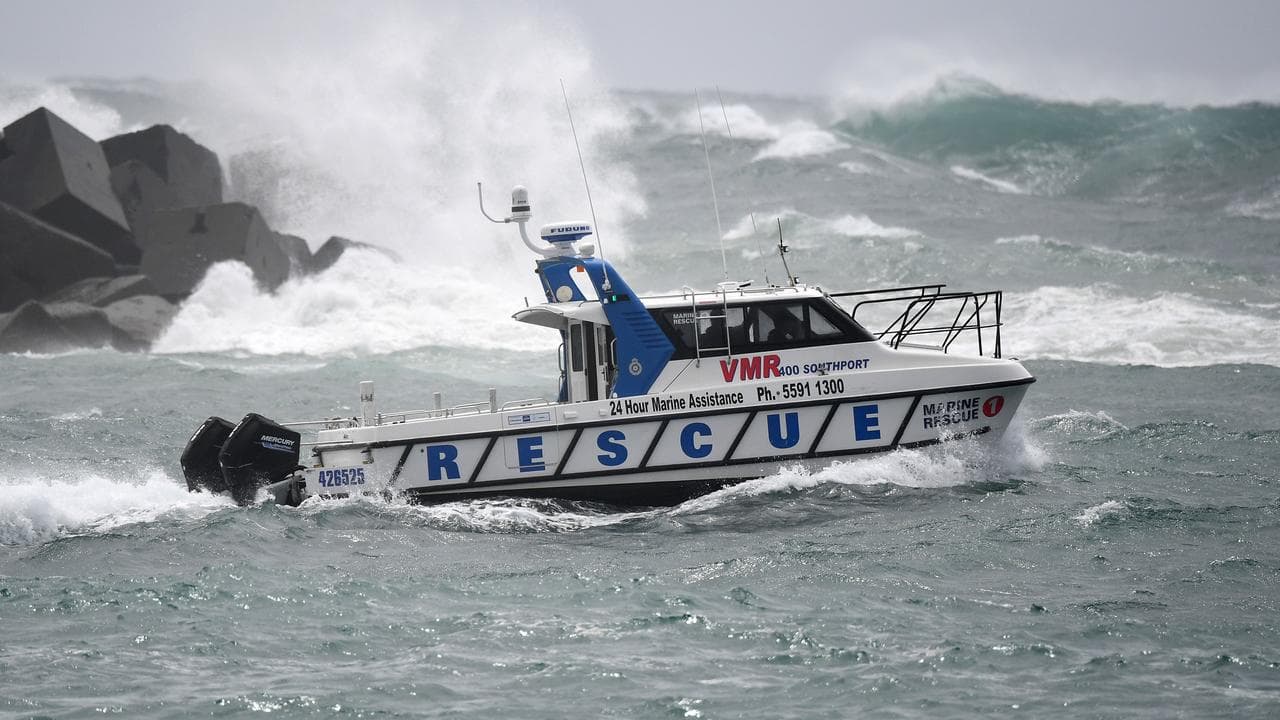 A rescue boat