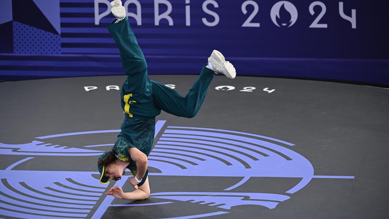 Australian breakdancer Rachael Gunn competes at the Paris Olympics