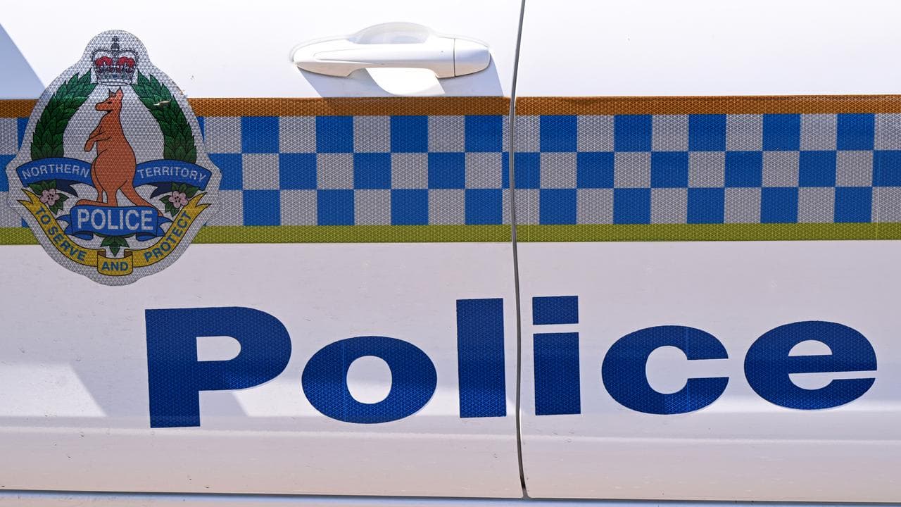 The Northern Territory Police emblem on a Police vehicle in Darwin