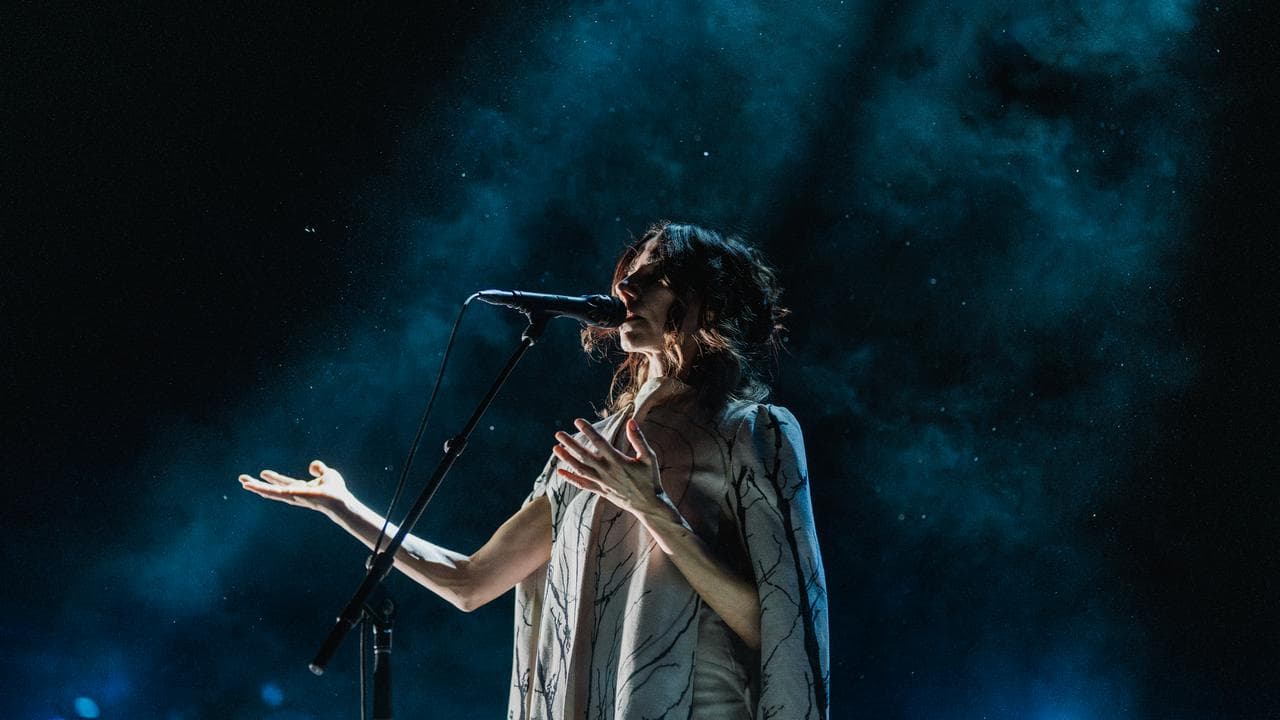 PJ Harvey onstage at the Womadelaide festival in Adelaide