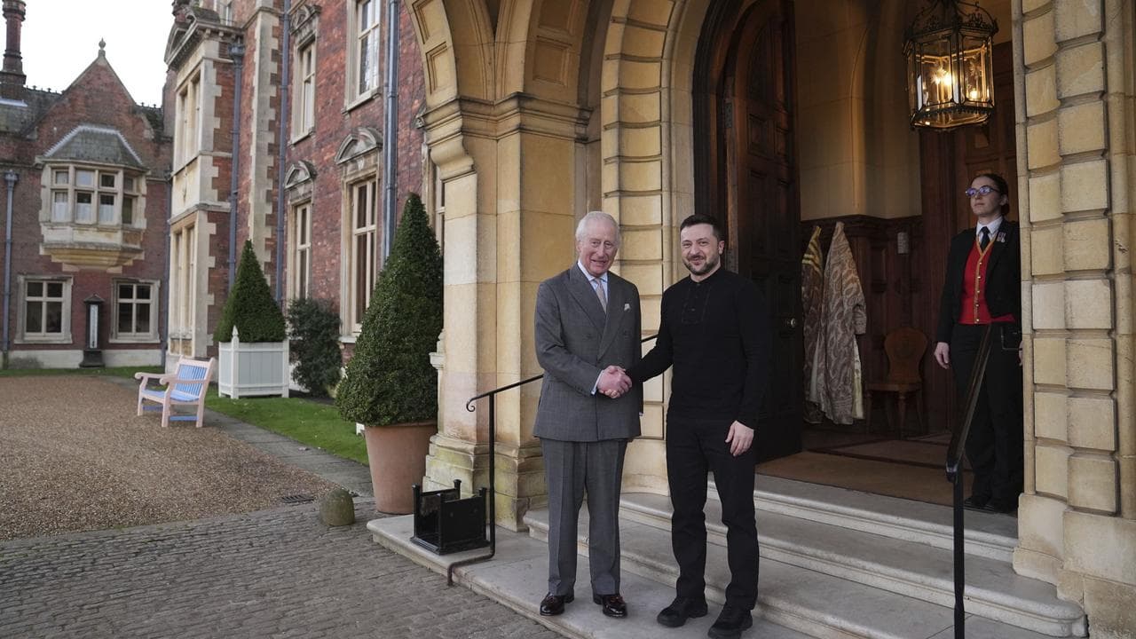 King Charles welcomed Ukrainian President Volodymyr Zelenskiy