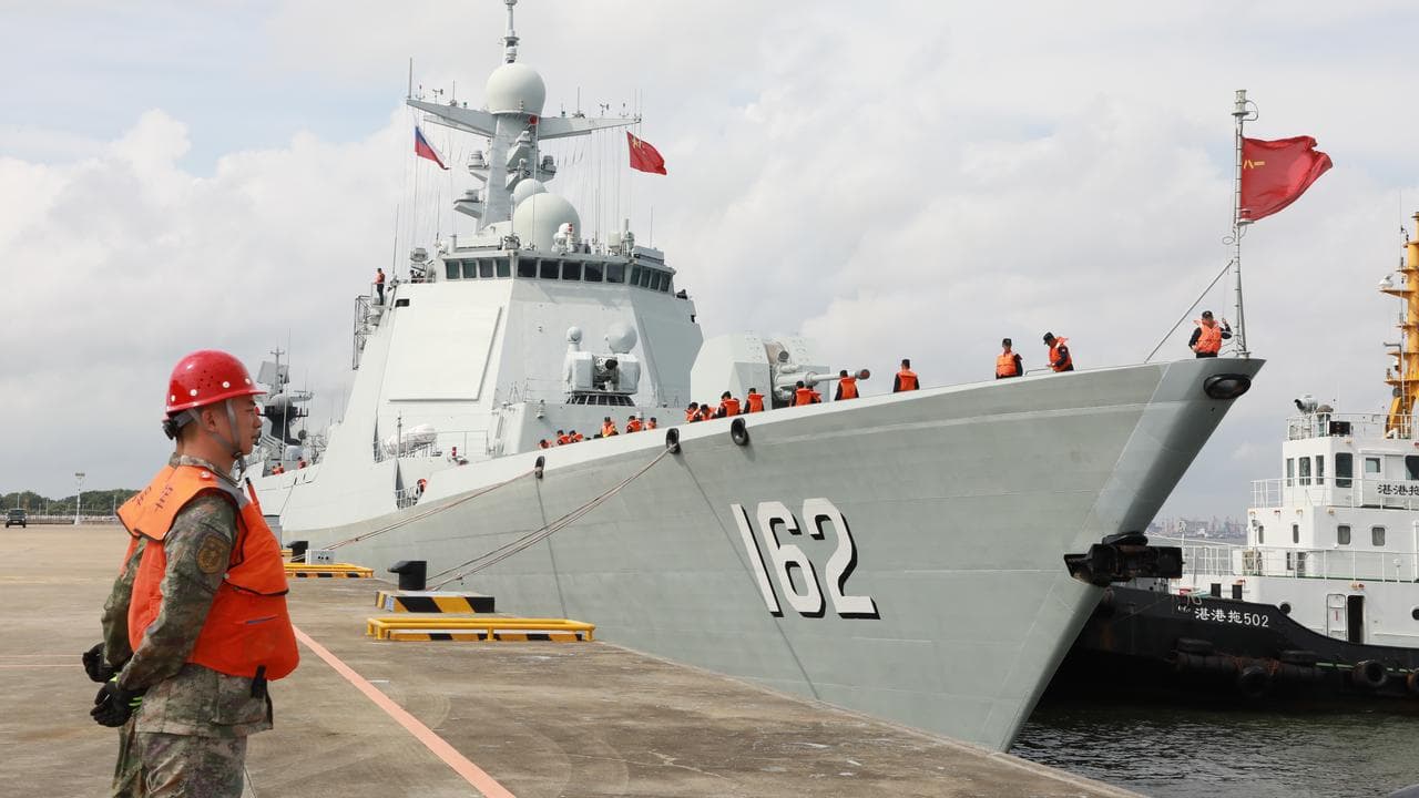 A Chinese guided-missile destroyer