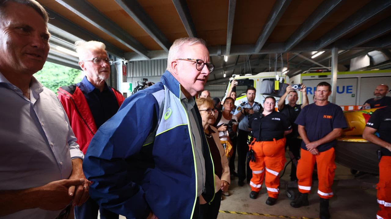 Prime Minister Anthony Albanese in Lismore.