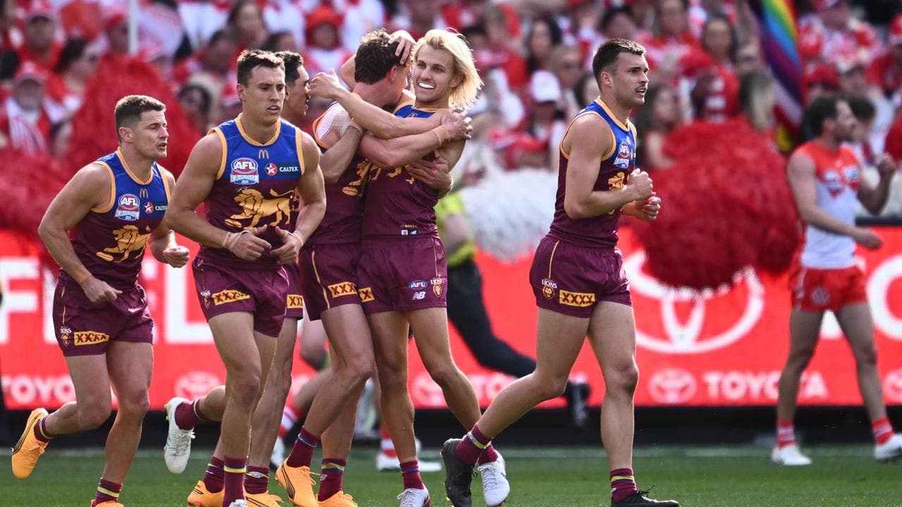 Action from last year's AFL grand final.
