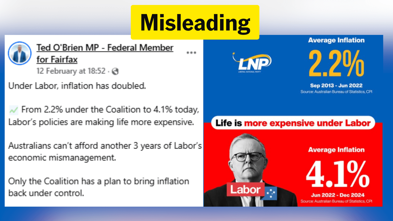 The Facebook post making the misleading claim.