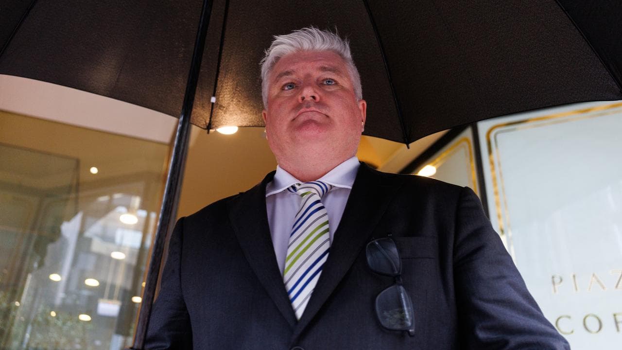 Stuart MacGill leaves the Downing Centre District Court