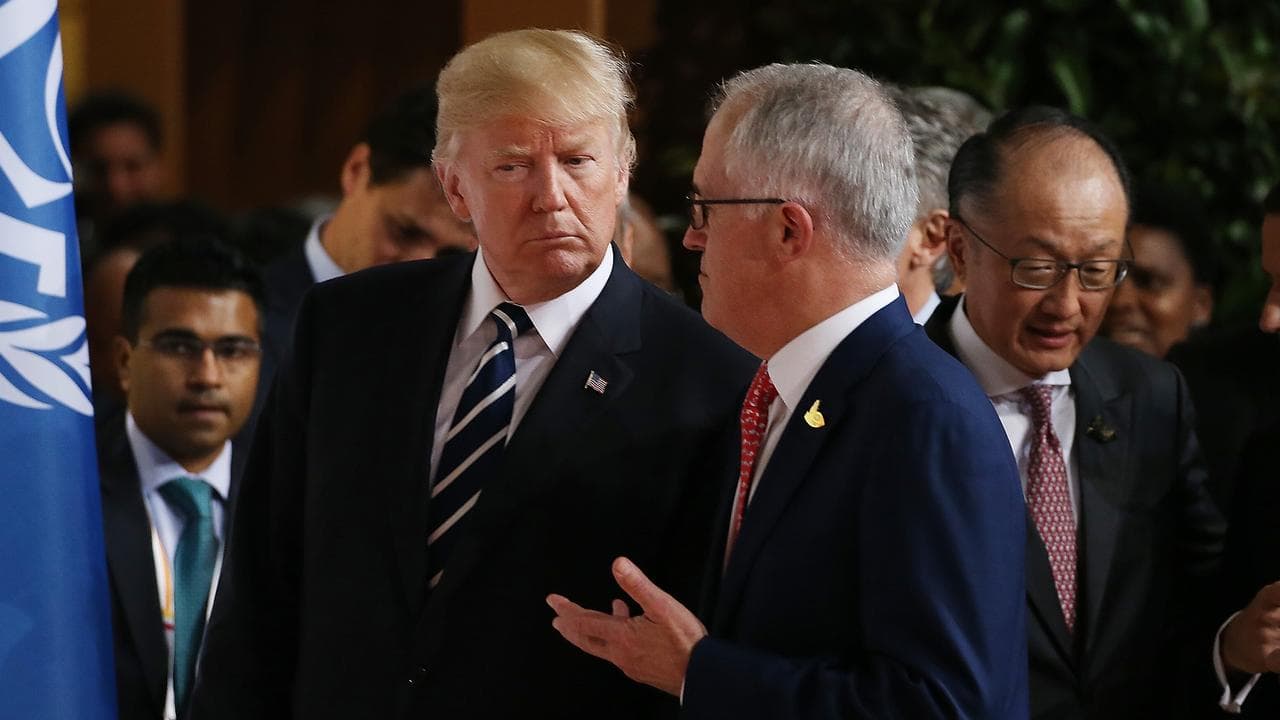 Malcolm Turnbull and Donald Trump (file image)