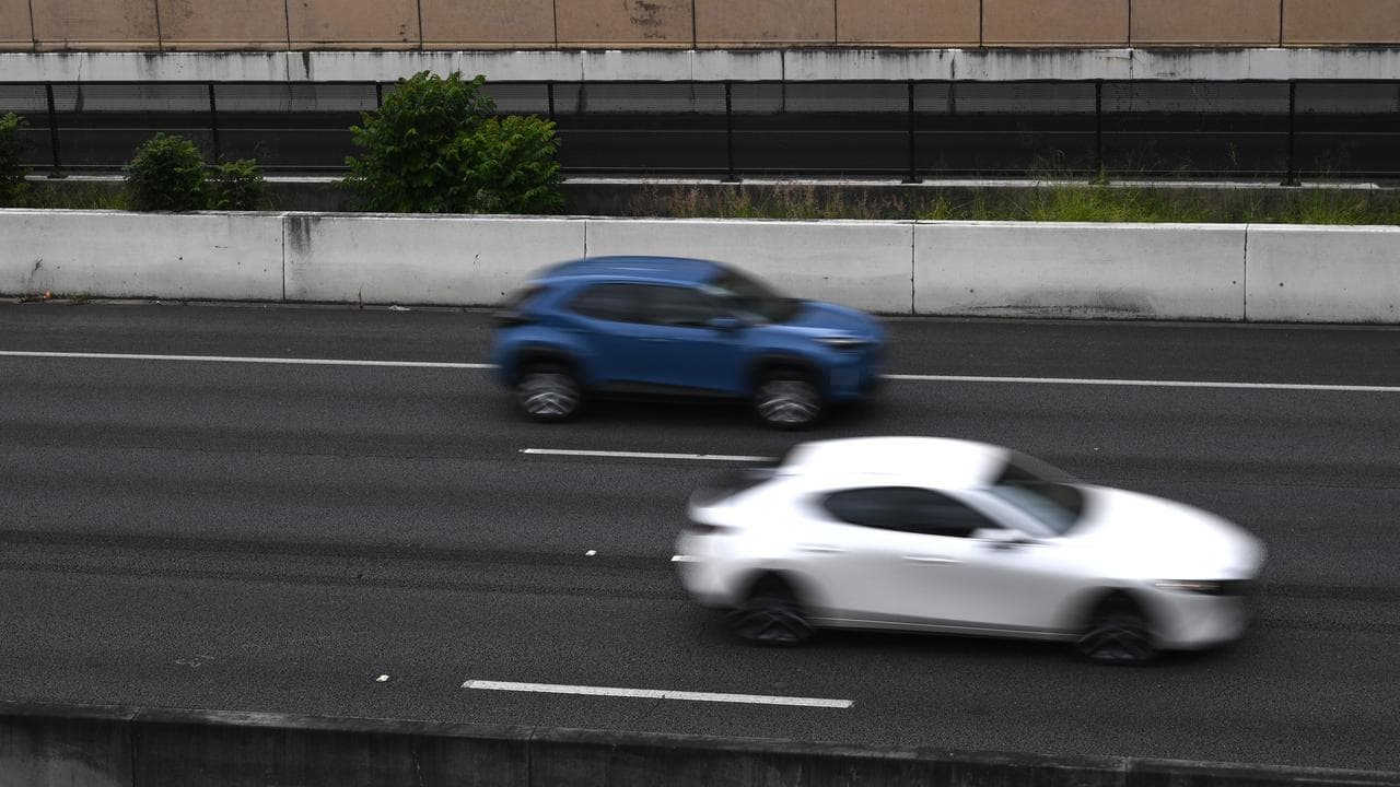 Traffic on a highway.