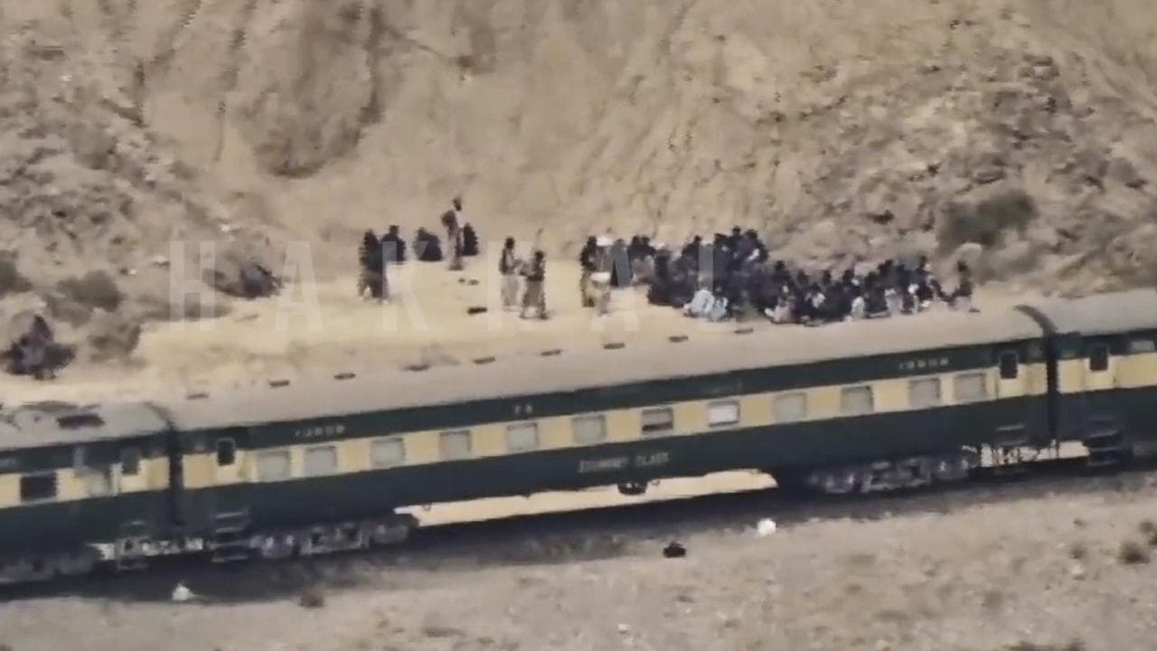 Baluchistan Liberation Army video of hijacked train in Pakistan