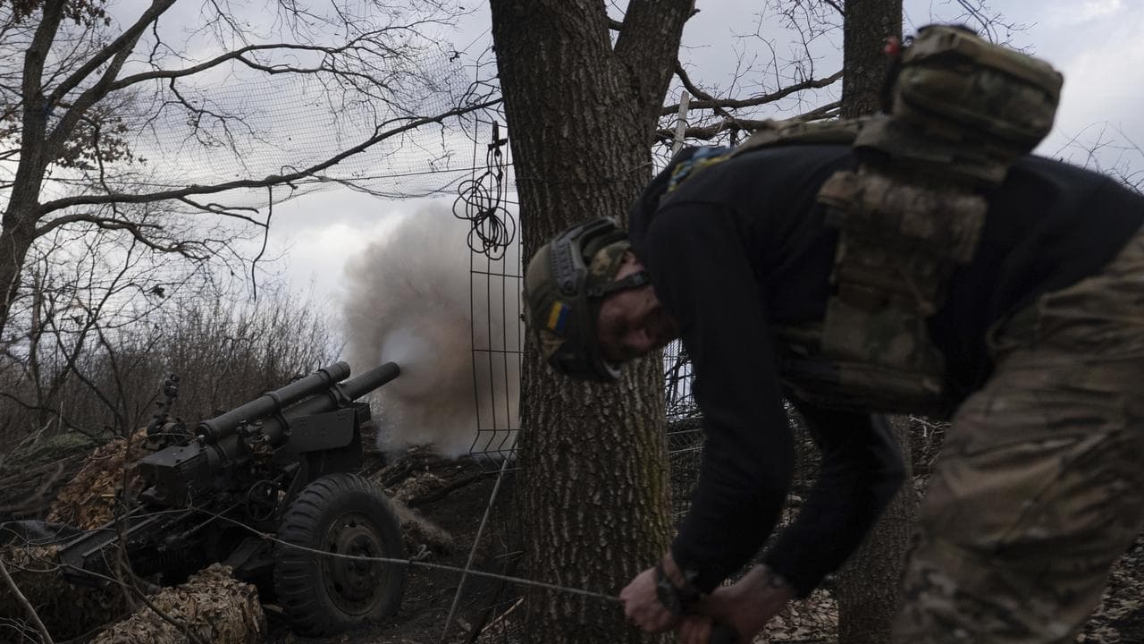 Ukrainian serviceman in the Kharkiv region