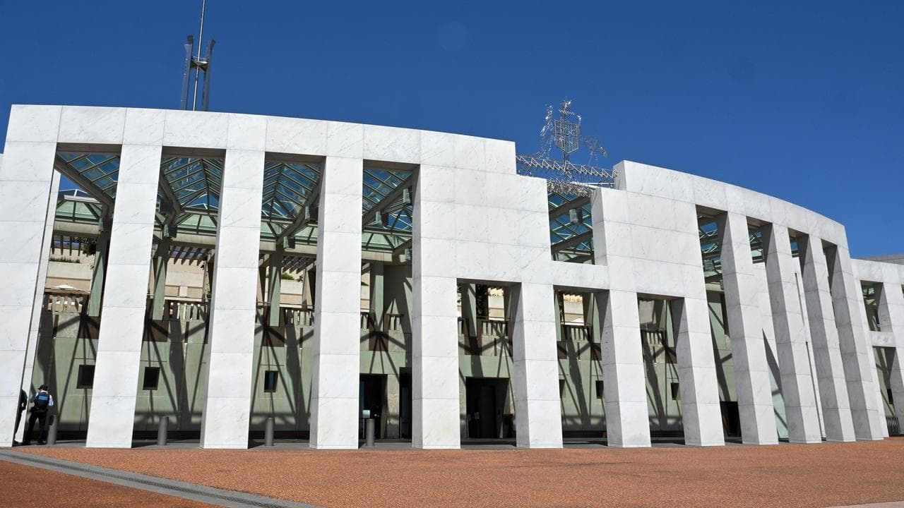 General view of Parliament House in Canberra
