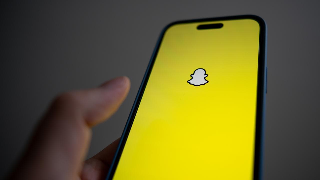 The Snapchat phone app (file image)
