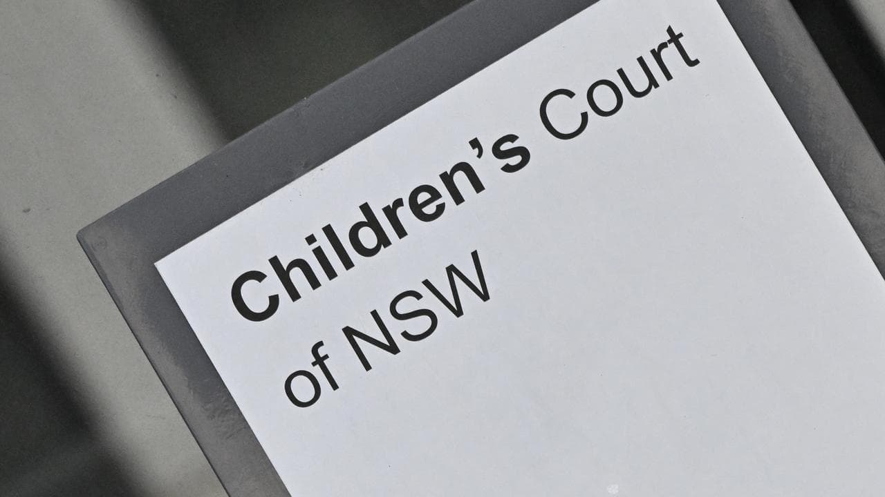 NSW Children’s Court signage (file image) 