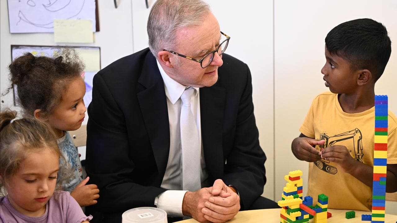 PM Anthony Albanese at Goodstart Early Learning Centre in Melbourne