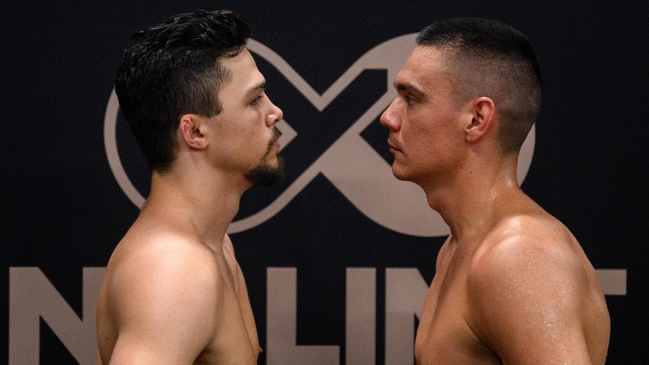 (L-R) Joey Spencer and Tim Tszyu.