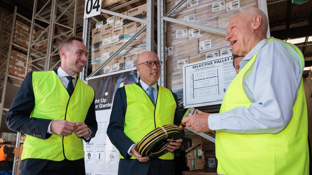 Opposition Leader Peter Dutton visits Holman Industries in Perth