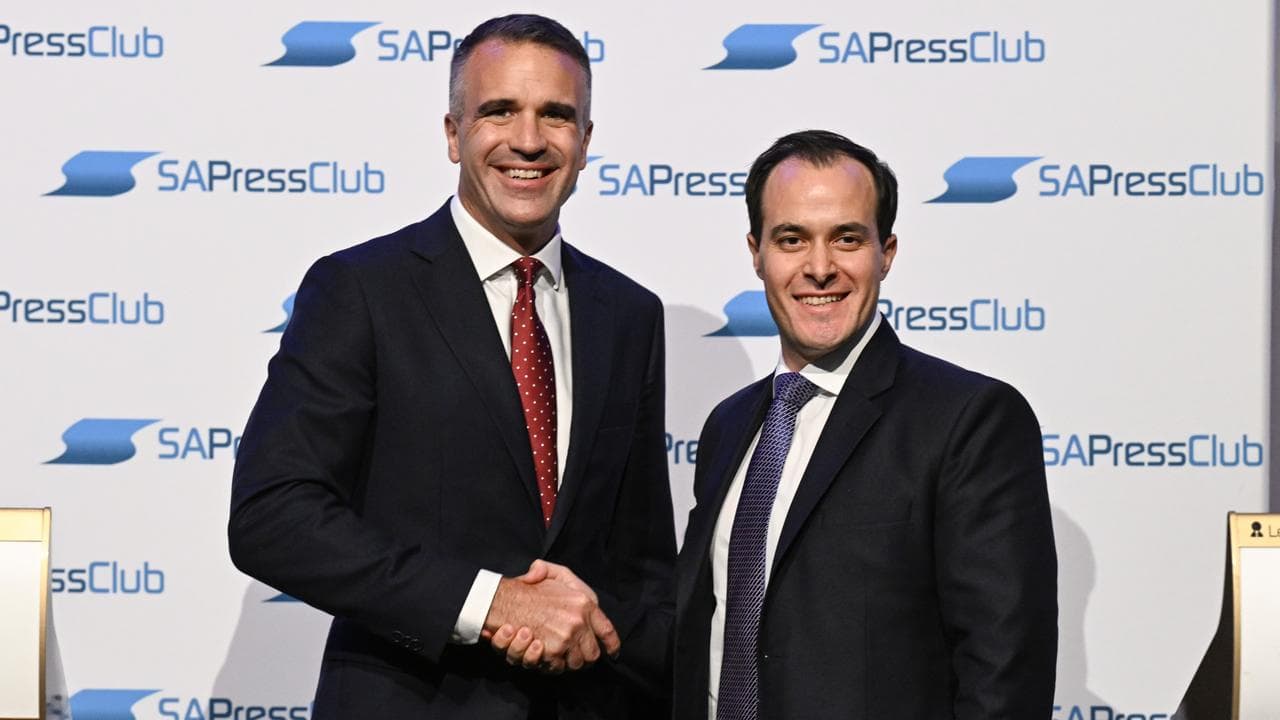 SA Premier Peter Malinauskas and Opposition Leader Vincent Tarzia