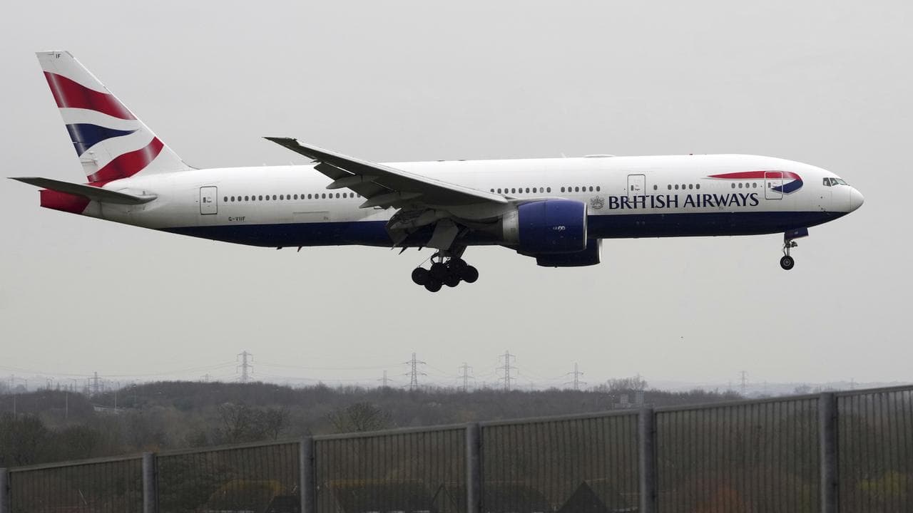 British Airways plane lands as Heathrow Airport resumes flights