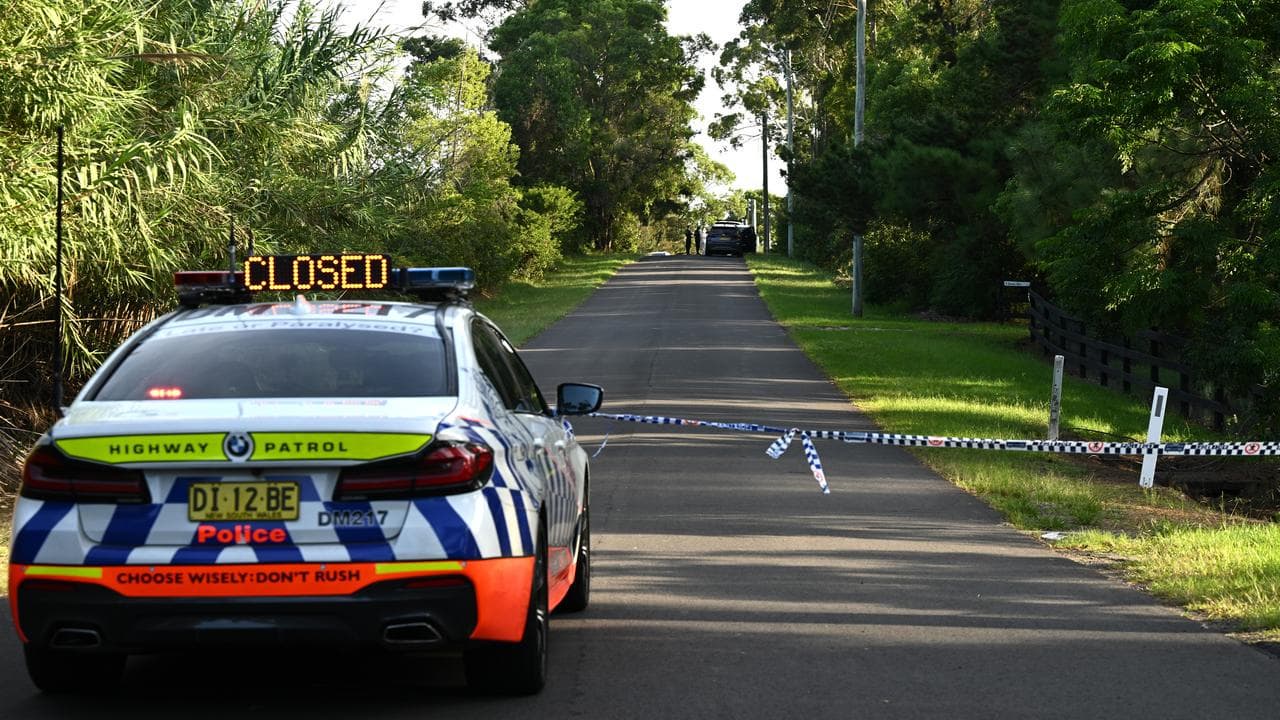 Police car at crime scene